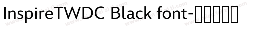 InspireTWDC Black font字体转换